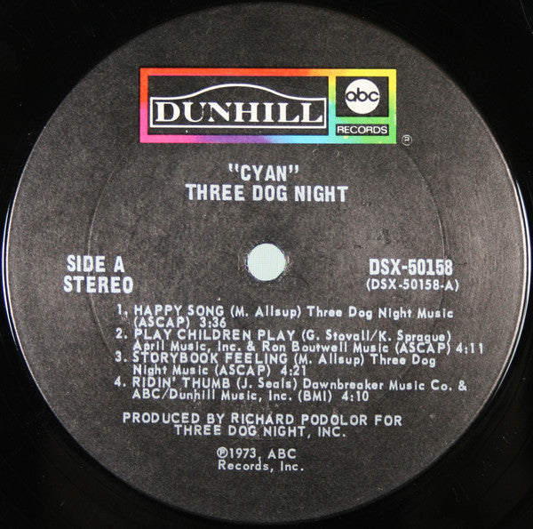 Three Dog Night - Cyan - LP