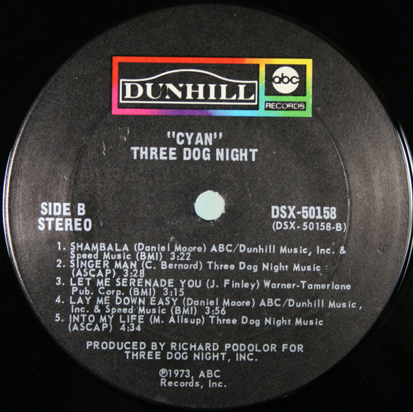 Three Dog Night - Cyan - LP