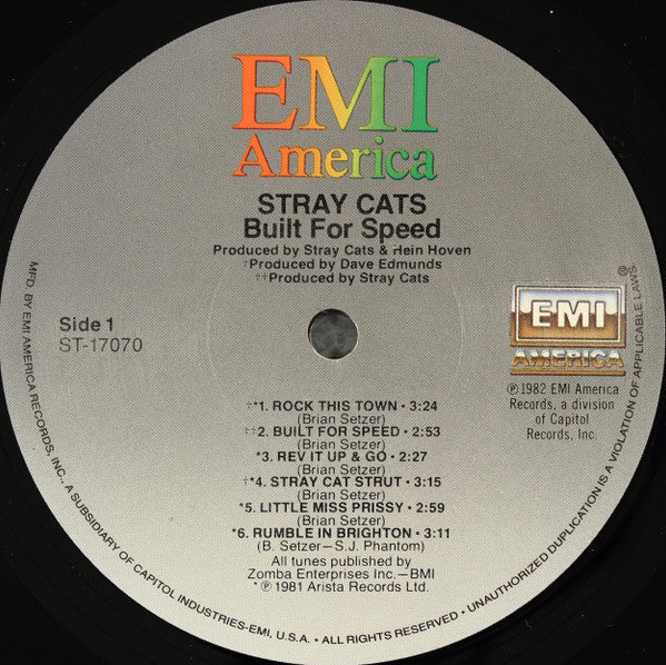 Stray Cats - Built For Speed - LP