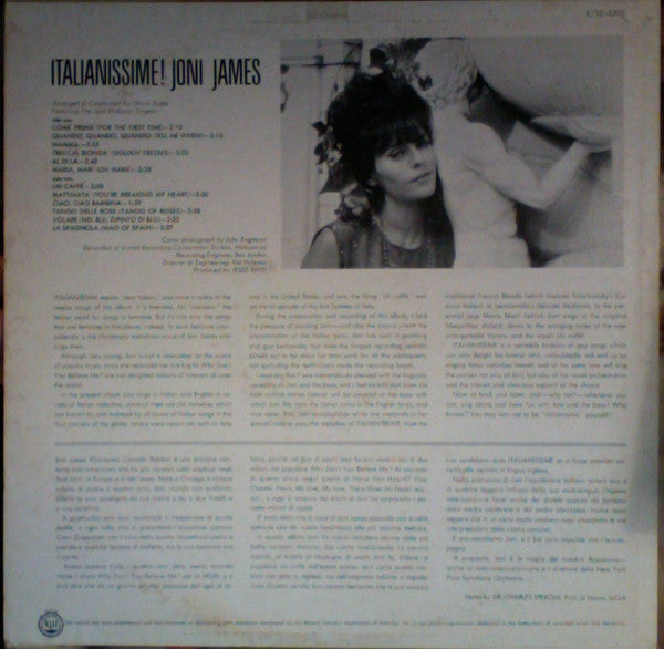 Joni James - Italianissime! - LP