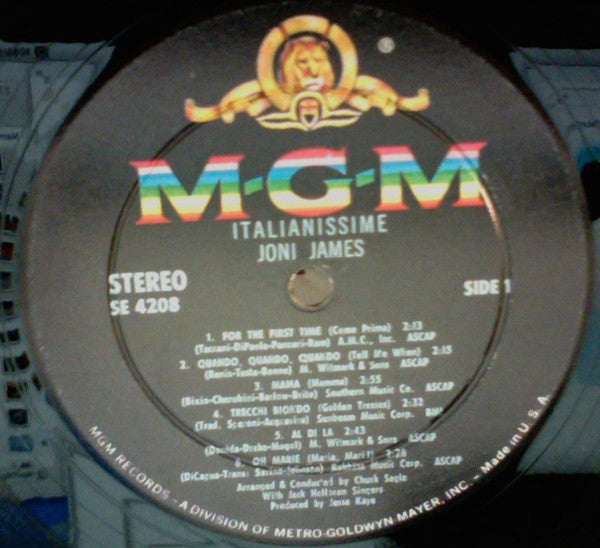 Joni James - Italianissime! - LP