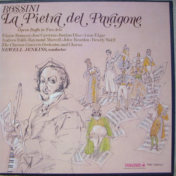 Rossini*, Elaine Bonazzi, José Carreras, Justino Diaz, Anne Elgar, Andrew Foldi, Raymond Murcell, John Reardon , Beverly Wolff, The Clarion Concerts Orchestra And Chorus, Newell Jenkins - La Pietra Del Paragone - LP