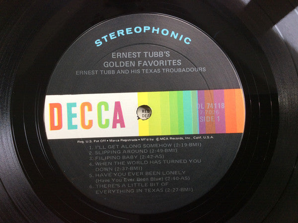 Ernest Tubb - Sings Just Call Me Lonesome (And Other Great Songs By Rex Griffin) - LP