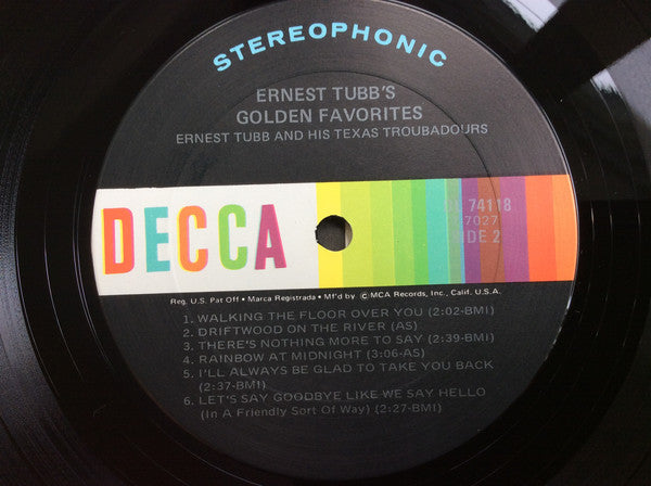 Ernest Tubb - Sings Just Call Me Lonesome (And Other Great Songs By Rex Griffin) - LP