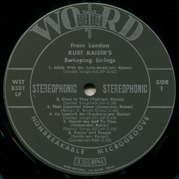 Kurt Kaiser - From London… Kurt Kaiser's Sweeping Strings - LP