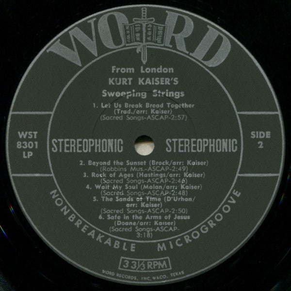 Kurt Kaiser - From London… Kurt Kaiser's Sweeping Strings - LP