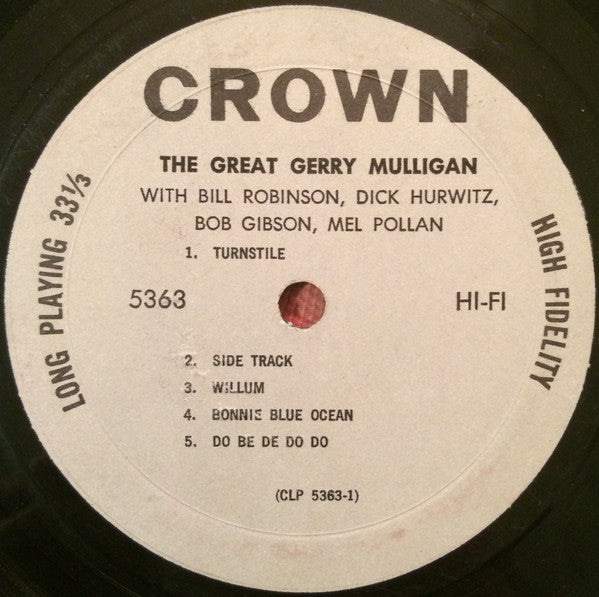 Gerry Mulligan - The Great Gerry Mulligan - LP