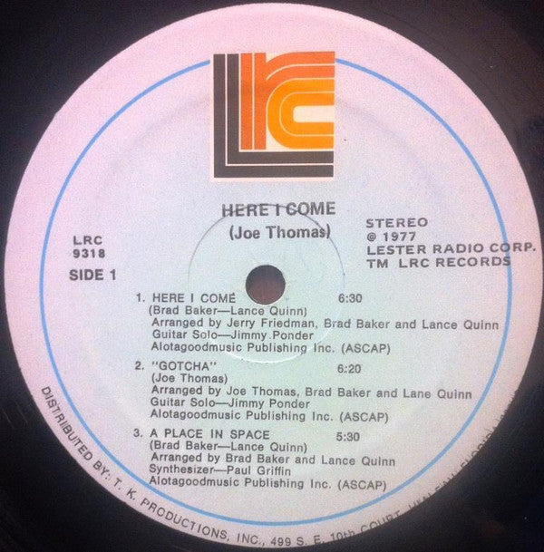 Joe Thomas - Here I Come - LP