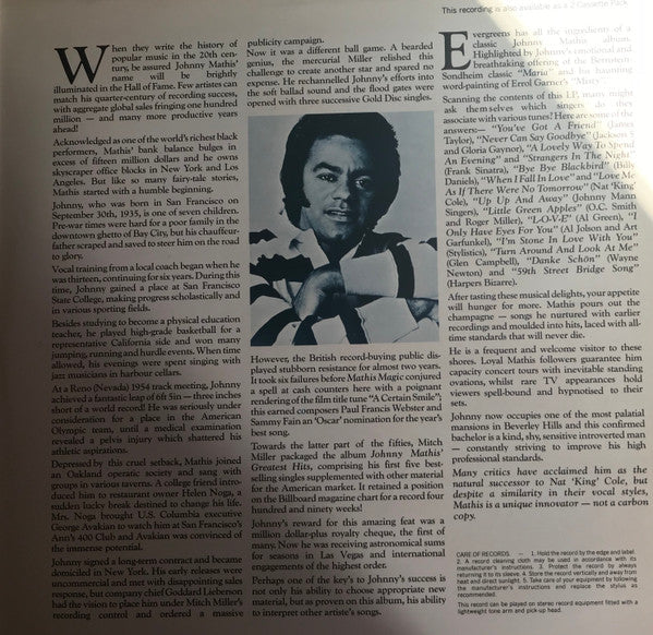 Johnny Mathis - Evergreens - LP