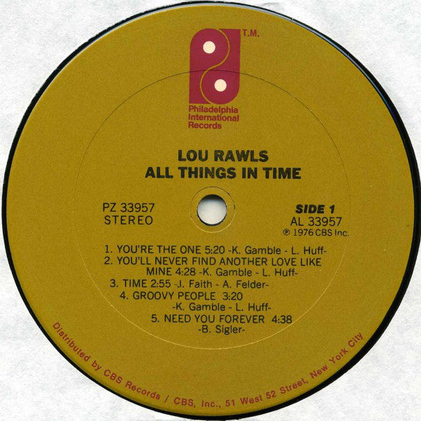 Lou Rawls - All Things In Time - LP