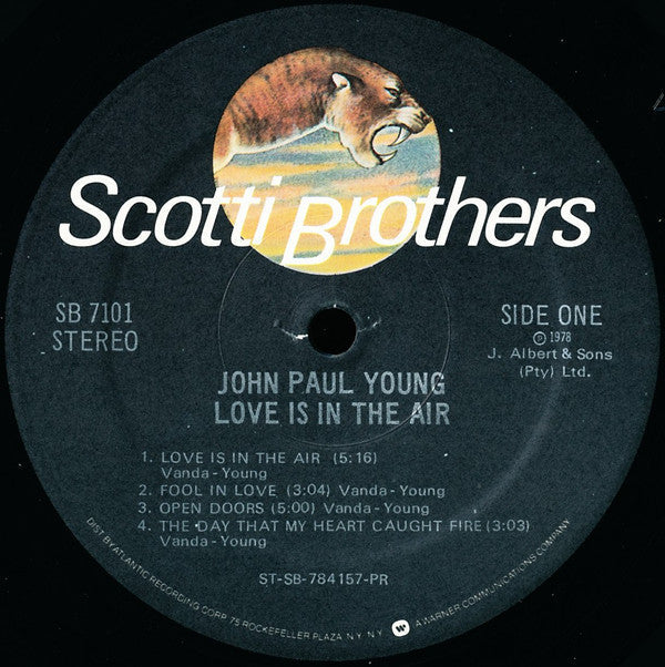 John Paul Young - Love Is In The Air - LP