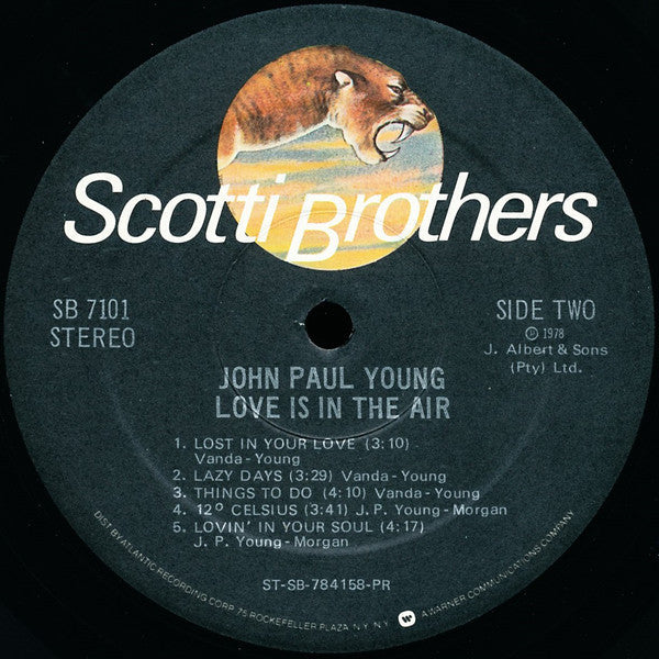 John Paul Young - Love Is In The Air - LP