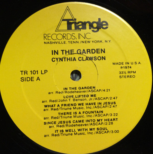 Cynthia Clawson - In The Garden - LP