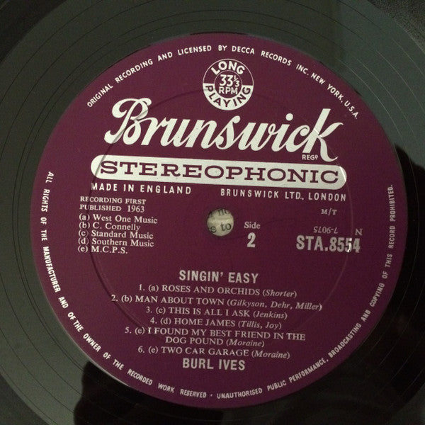 Burl Ives - Singin' Easy - LP