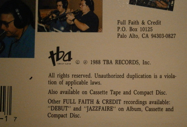 Full Faith & Credit Big Band - FF&C III - LP