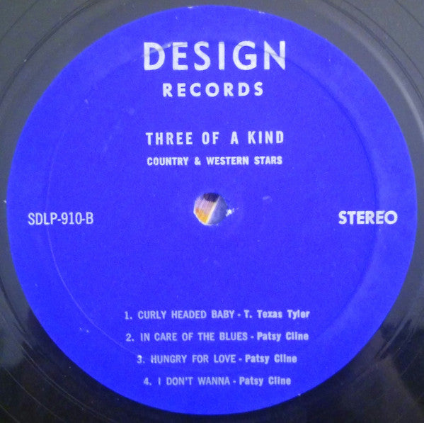 Webb Pierce / T. Texas Tyler / Patsy Cline - Three Of A Kind (3 Top Stars Of Country & Western) - LP