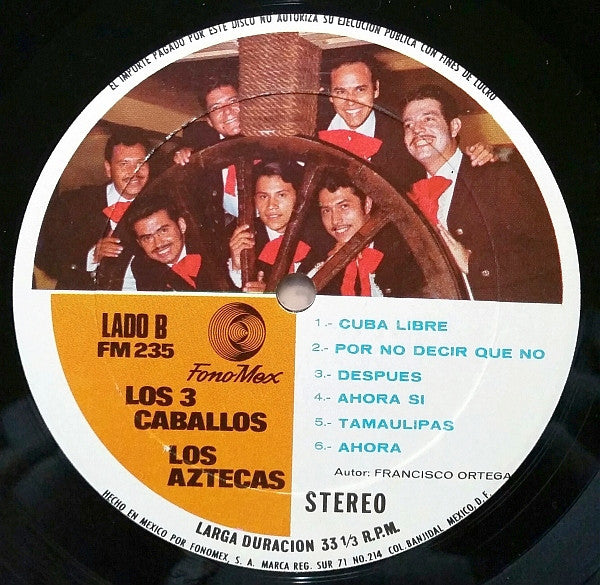 Los Aztecas - Los 3 Caballos - LP
