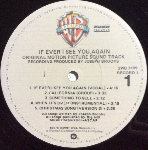 Joseph Brooks - If Ever I See You Again (Original Motion Picture Soundtrack) - LP