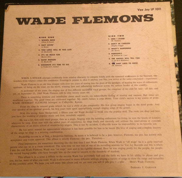 Wade Flemons - Wade Flemons - LP