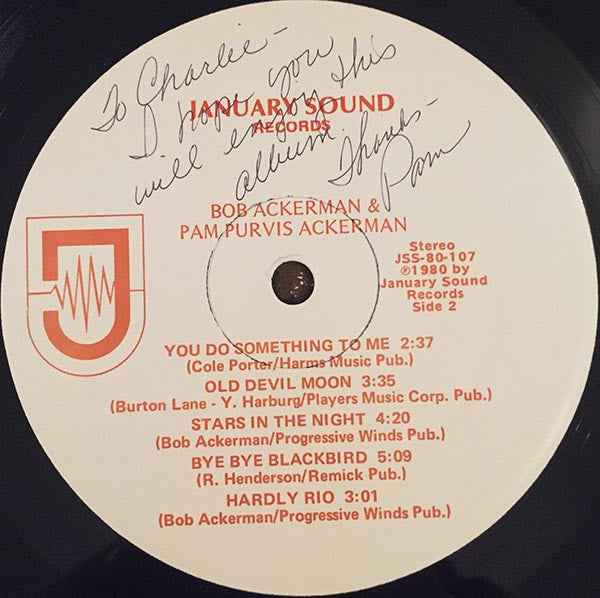 Pam Purvis And Bob Ackerman - Pam Purvis And Bob Ackerman - LP