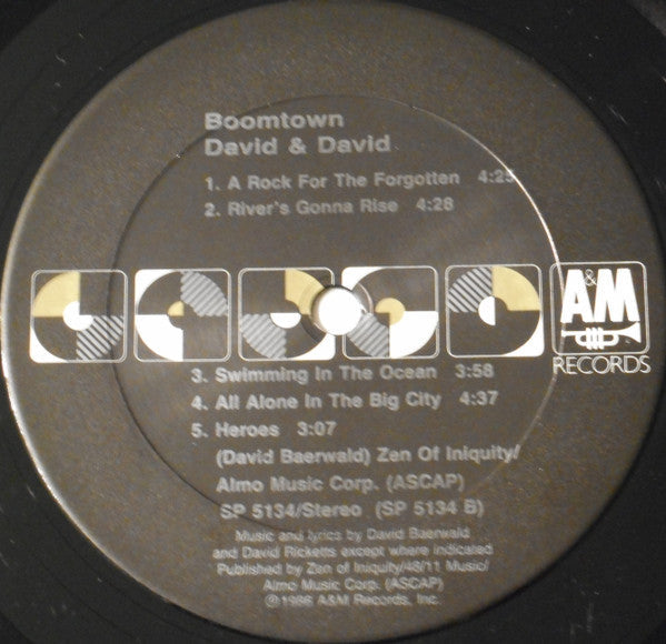 David + David - Boomtown - LP