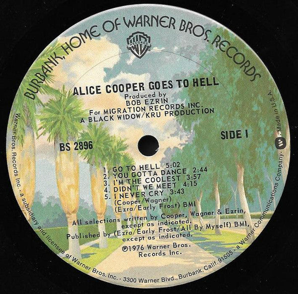 Alice Cooper (2) - Goes To Hell - LP