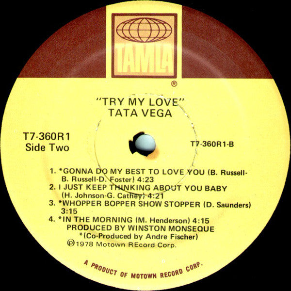 Tata Vega - Try My Love - LP