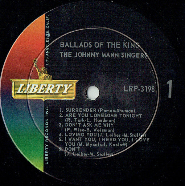 The Johnny Mann Singers - Ballads Of The King - LP