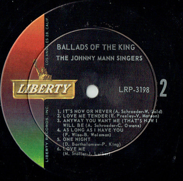 The Johnny Mann Singers - Ballads Of The King - LP