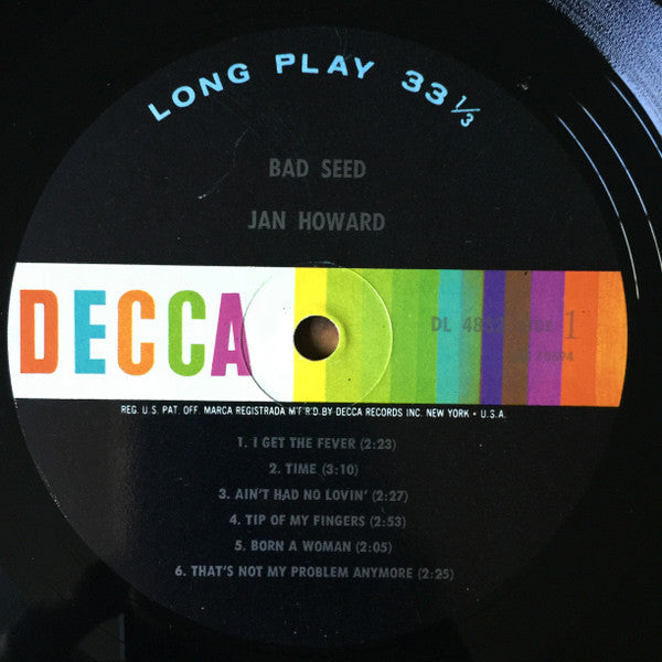 Jan Howard - Bad Seed - LP