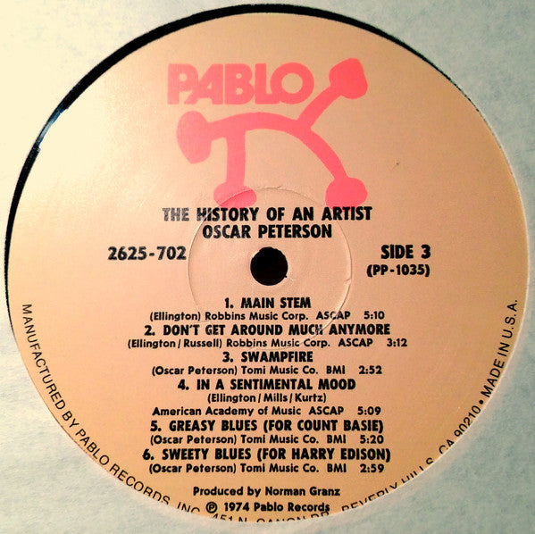 Oscar Peterson - The History Of An Artist - LP