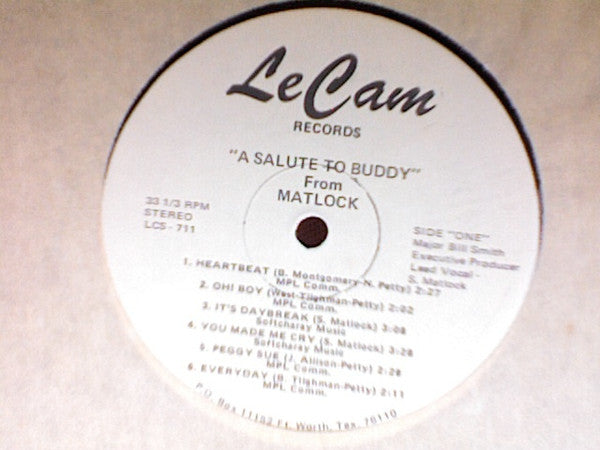 Matlock (5) - A Salute To Buddy From Matlock - LP