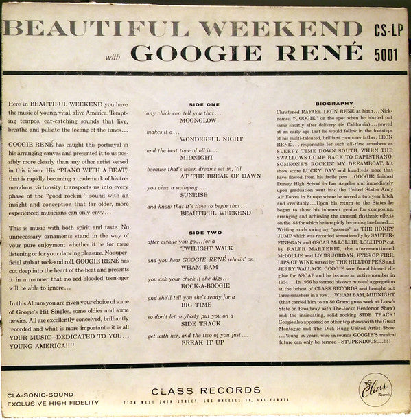 Googie Rene - Beautiful Weekend - LP