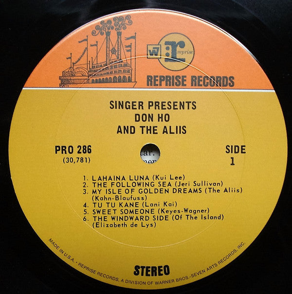 Don Ho And The Aliis - Singer Presents - LP