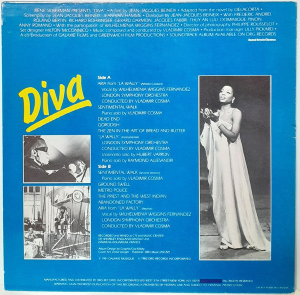 Vladimir Cosma - Diva (Original Soundtrack Recording) - LP