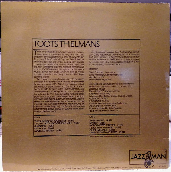 Toots Thielemans - Slow Motion - LP