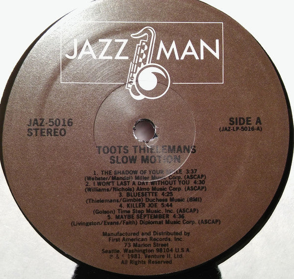 Toots Thielemans - Slow Motion - LP