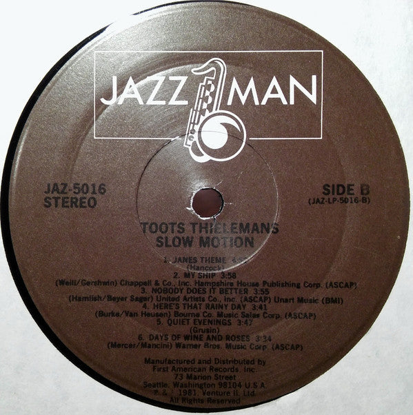 Toots Thielemans - Slow Motion - LP