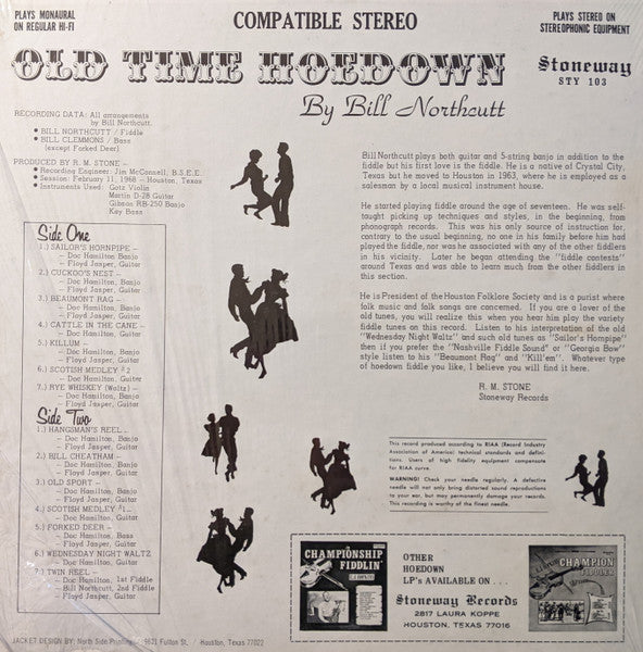 Bill Northcutt, Doc Hamilton - Old Time Hoedown - LP