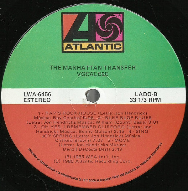 The Manhattan Transfer - Vocalese - LP