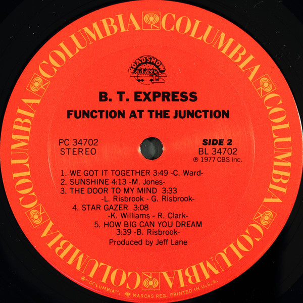 B.T. Express - Function At The Junction - LP