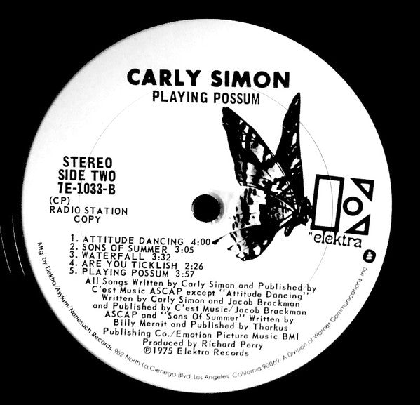 Carly Simon - Playing Possum - LP