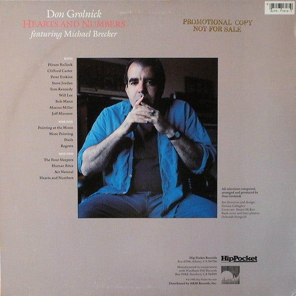 Don Grolnick Featuring Michael Brecker - Hearts And Numbers - LP