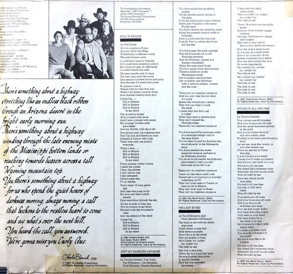 The Charlie Daniels Band - Windows - LP