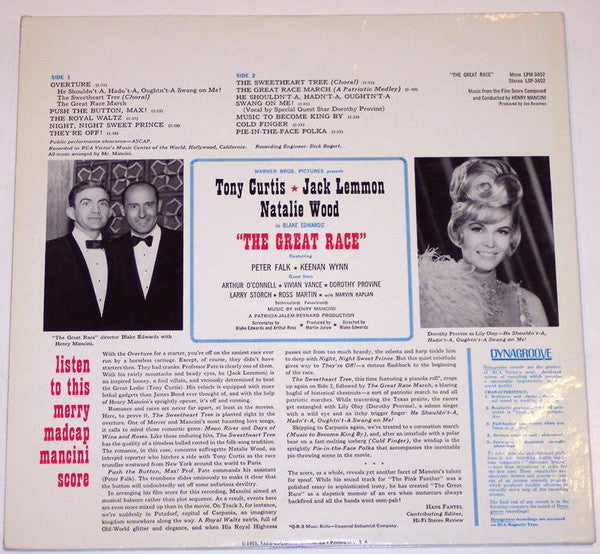 Henry Mancini - The Great Race - Music From The Film Score - LP