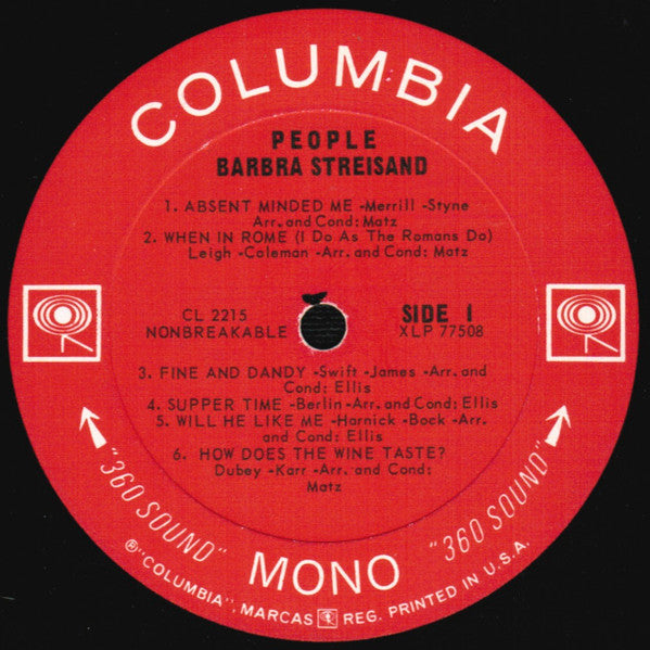 Barbra Streisand - People - LP