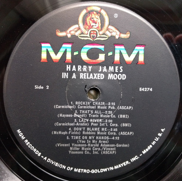 Harry James  - In A Relaxed Mood - LP