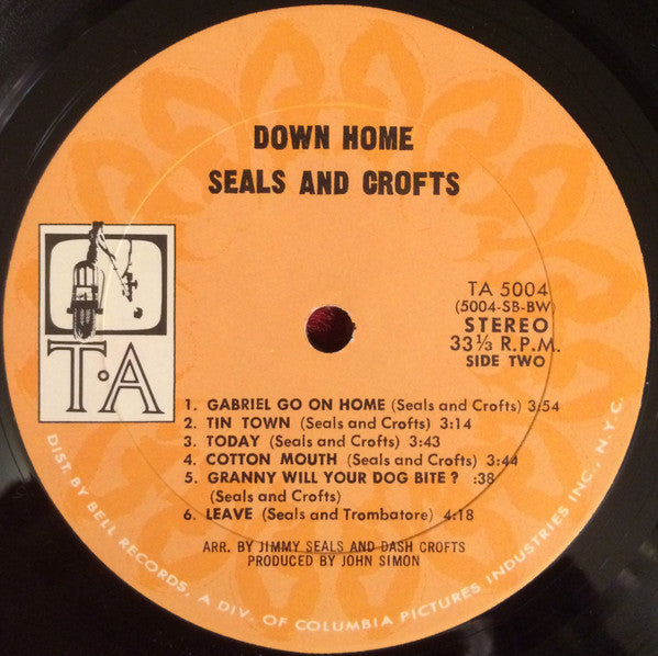 Seals & Crofts - Down Home - LP
