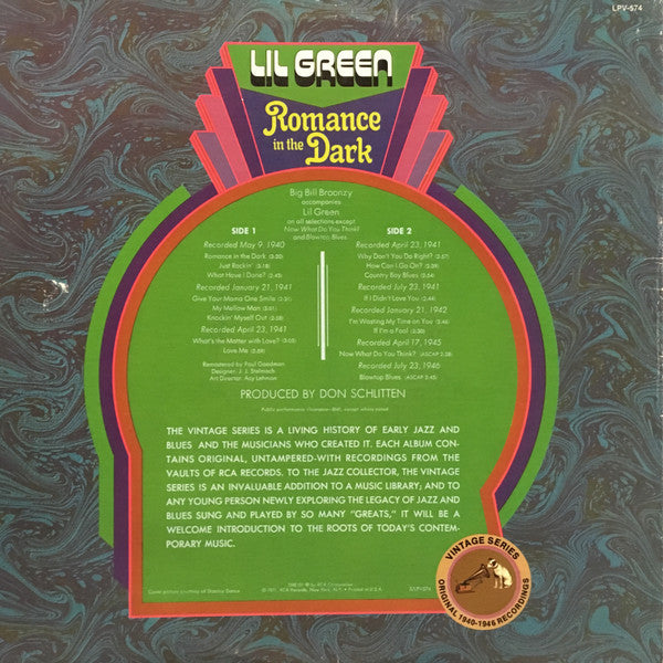 Lil Green - Romance In The Dark - LP