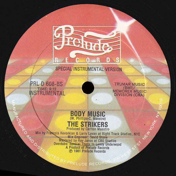 The Strikers - Body Music - LP